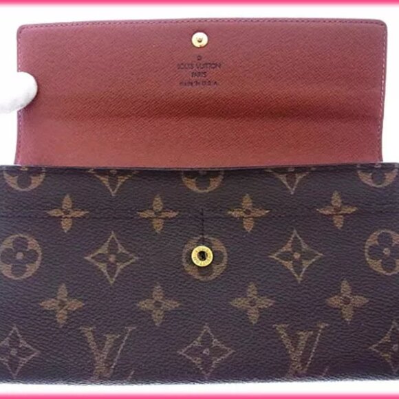 Louis Vuitton Purse Long Wallet Monogram Brown Woman Authentic Used - Picture 2 of 5